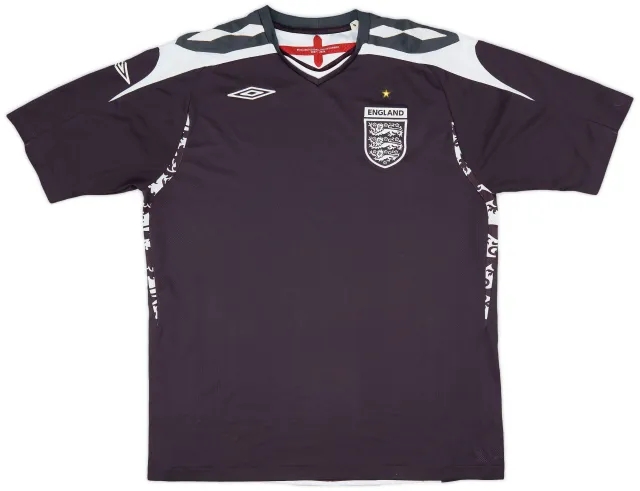 Umbro 2008-10 England GK S/S Shirt - 8/10 - (XL)