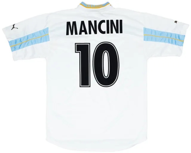 Puma 1999-00 Lazio Centenary Home Shirt Mancini #10 - 7/10 - (XL)