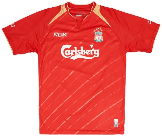 Reebok 2005-06 Liverpool CL Home Shirt - 6/10 - (M)