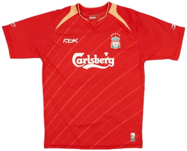 Reebok 2005-06 Liverpool CL Home Shirt - 7/10 - (M)