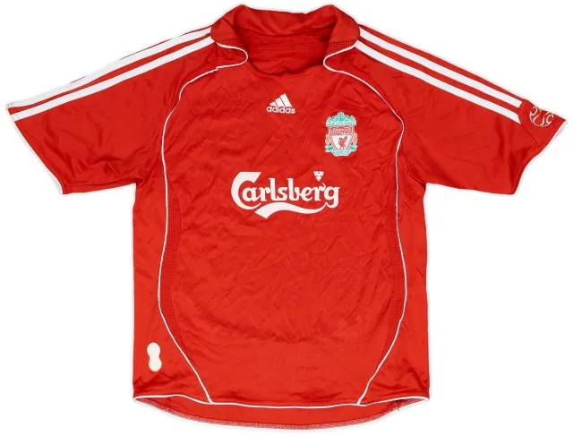 adidas 2006-08 Liverpool Home Shirt - 6/10 - (M.Boys)