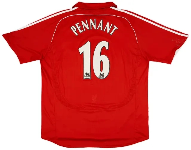adidas 2006-08 Liverpool Home Shirt Pennant #16 - 4/10 - (XXL)