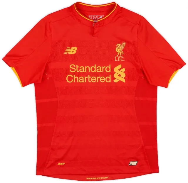 NewBalance 2016-17 Liverpool Home Shirt - 8/10 - (XL.Boys)