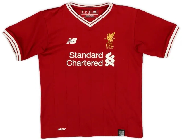 NewBalance 2017-18 Liverpool 125 Years Home Shirt - 6/10 - (XS.Boys)