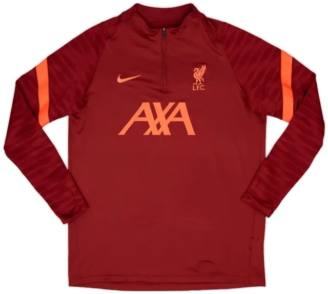 2021-22 Liverpool Nike 1/4 Zip Drill Top - 8/10 - (L)