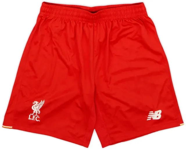 New Balance 2015-16 Liverpool Home Shorts - 6/10 - (S)
