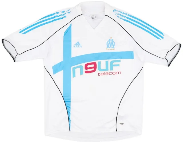 adidas 2005-06 Olympique Marseille Home Shirt - 4/10 - (XL)