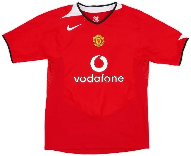 Nike 2004-06 Manchester United Home Shirt - 8/10 - (L.Boys)