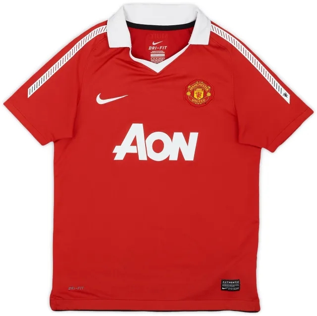 Nike 2010-11 Manchester United Home Shirt - 7/10 - (M.Boys)