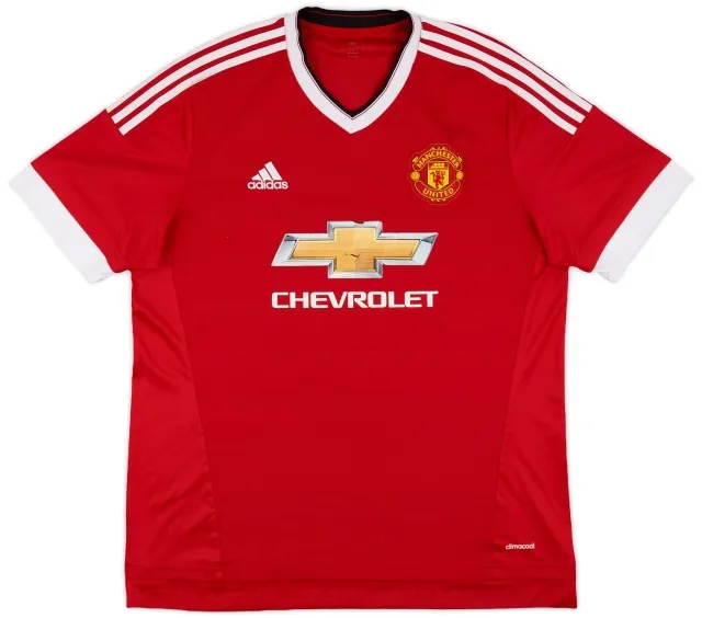 adidas 2015-16 Manchester United Home Shirt - 5/10 - (XL)