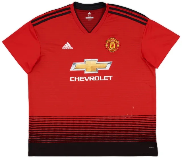 adidas 2018-19 Manchester United Home Shirt - 5/10 - (XXL)