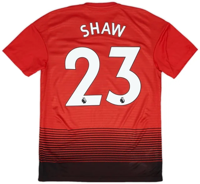 adidas 2018-19 Manchester United Home Shirt Shaw #23 - 8/10 - (S)
