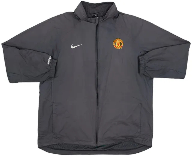 2004-05 Manchester United Nike Hooded Rain Jacket - 8/10 - (L)