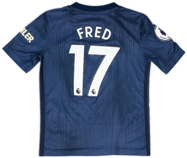 adidas 2018-19 Manchester United Third Shirt Fred #18 - 9/10 - (XS.Boys)