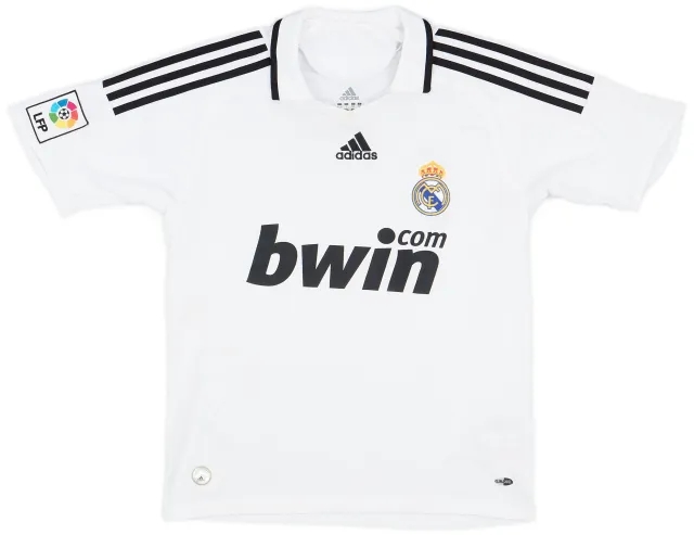 adidas 2008-09 Real Madrid Home Shirt - 7/10 - (XL.Boys)
