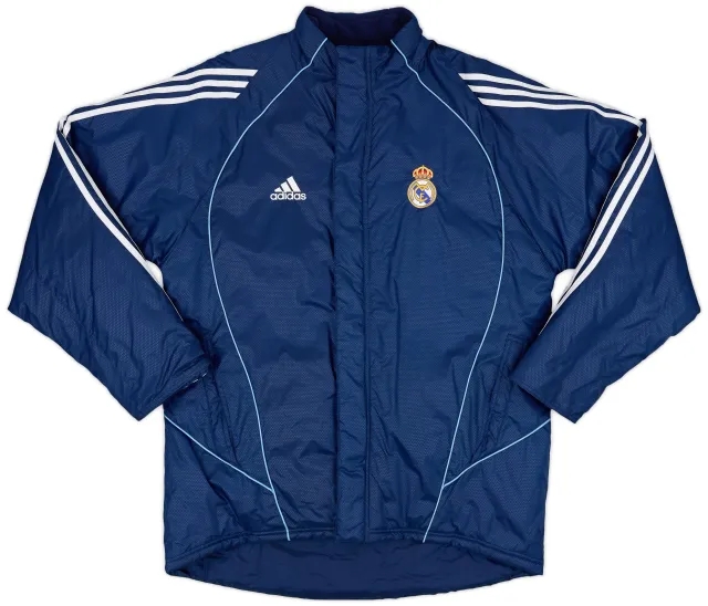 2005-06 Real Madrid adidas Padded Bench Coat - 9/10 - (L)
