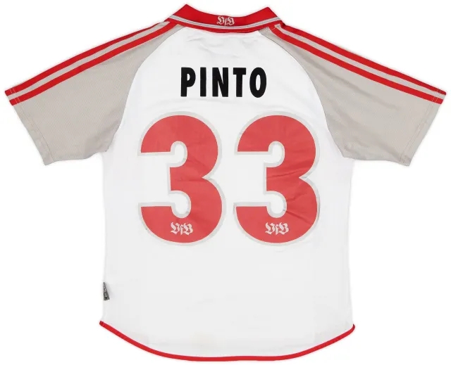 adidas 2000-02 Stuttgart Home Shirt Pinto #33 - 7/10 - (XL.Boys)