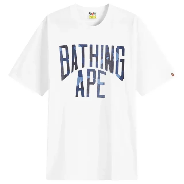 A Bathing Ape Men's Colour Camo Bathing Ape T-Shirt White