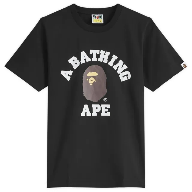 A Bathing Ape Women's College Tee Black