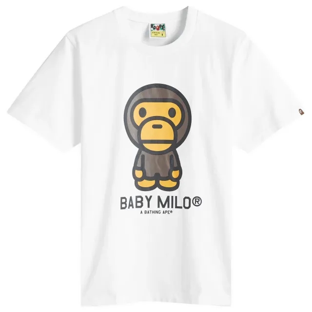 A Bathing Ape Women's Baby Milo Tee White