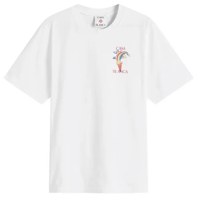 Casablanca Men's Nature Teacher T-Shirt White