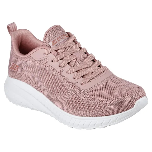 Skechers Women's BOBS Sport Squad Chaos - Face Off Sneaker in Blush Pink