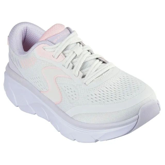 Skechers Women's D'Lux Walker 2.0 - Active Pace Sneaker in Off White/Pink