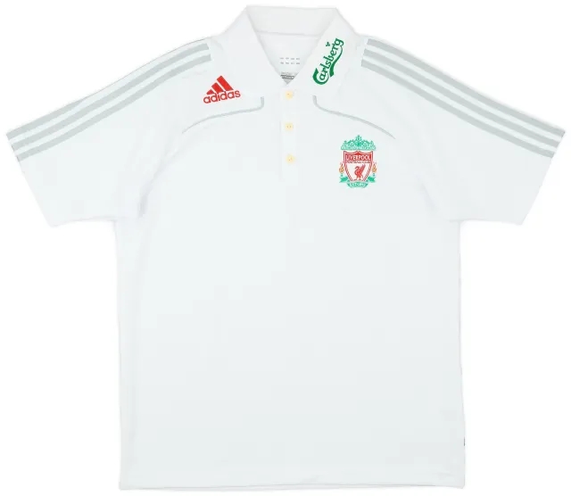 2008-09 Liverpool adidas Polo Shirt - 8/10 - (M)