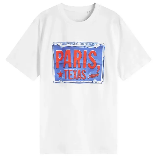 IDEA Paris, Texas License Plate T-Shirt White