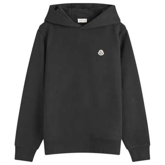 Moncler Men's Emerized Fleece Hoodie Sweater Black