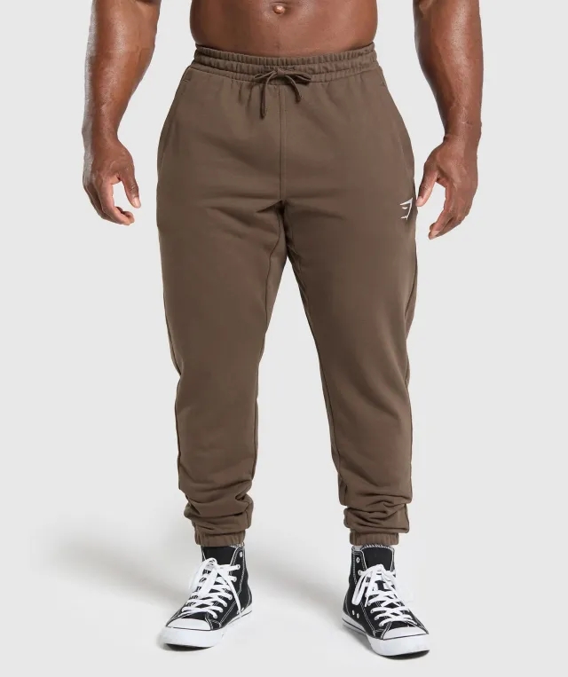 Asics Essential Oversized Joggers - Walnut Brown
