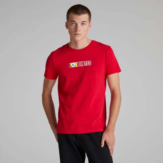 Elms Manchester United Love United T-Shirt Red