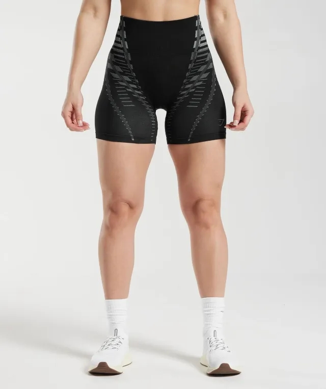 Gymshark Apex Limit Shorts - Black/Light Grey