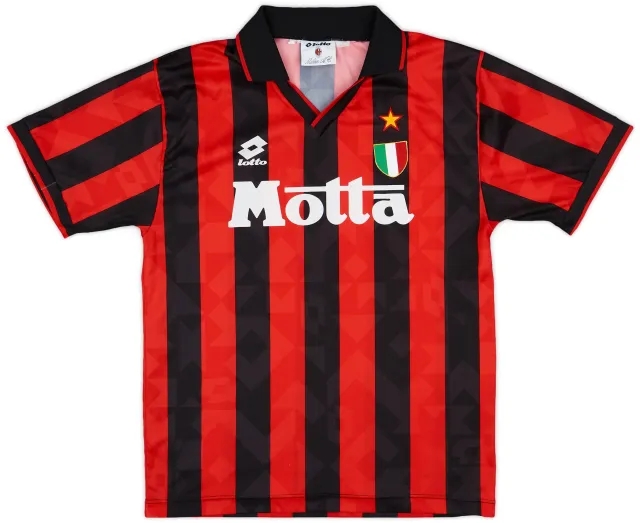 Lotto 1994-95 AC Milan Home Shirt - 8/10 - (M)