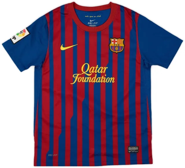 Nike 2011-12 Barcelona Home Shirt - 9/10 - (M.Boys)