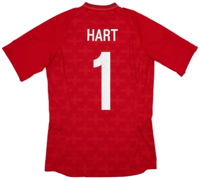 Umbro 2012-13 England GK S/S Shirt Hart #1 - 5/10 - (S)
