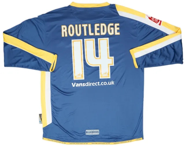 Joma 2008-09 Cardiff Match Issue Home Shirt Routledge #14