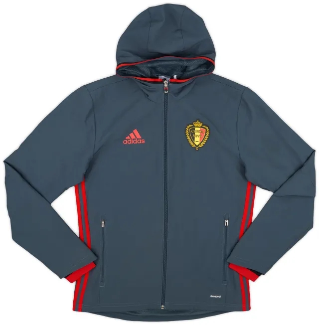 2016-17 Belgium adidas Hooded Track Jacket - 9/10 - (S)