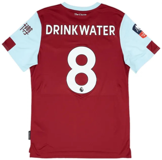 Umbro 2019-20 Burnley Match Issue FA Cup Home Shirt Drinkwater #8
