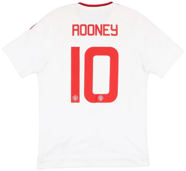 adidas 2015-16 Manchester United Away Shirt Rooney #10 - 7/10 - (M)