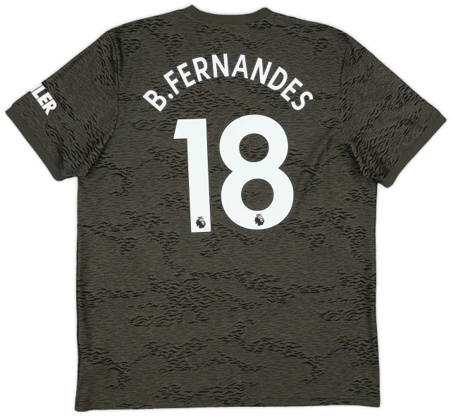 adidas 2020-21 Manchester United Away Shirt B.Fernandes #18 - 6/10 - (XL)
