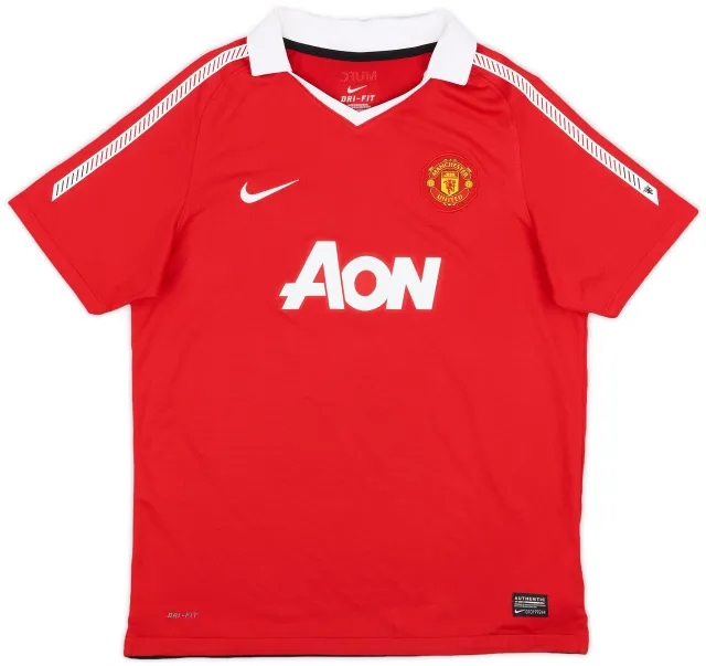 Nike 2010-11 Manchester United Home Shirt - 8/10 - (XL.Boys)