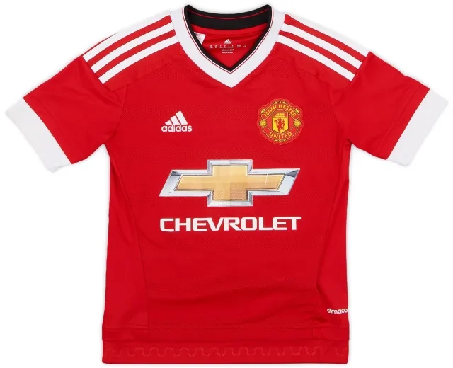 adidas 2015-16 Manchester United Home Shirt - 6/10 - (S.Boys)