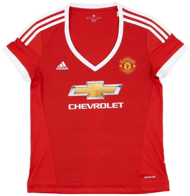adidas 2015-16 Manchester United Home Shirt - 9/10 - (Women's L)