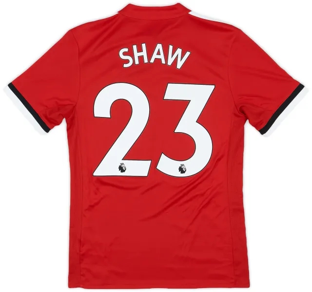 adidas 2017-18 Manchester United Home Shirt Shaw #23 - 9/10 - (XS)