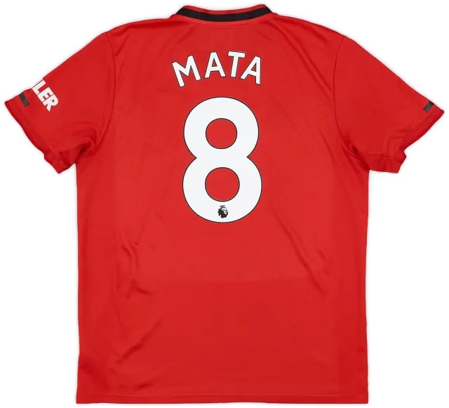adidas 2019-20 Manchester United Home Shirt Mata #8 - 6/10 - (L)
