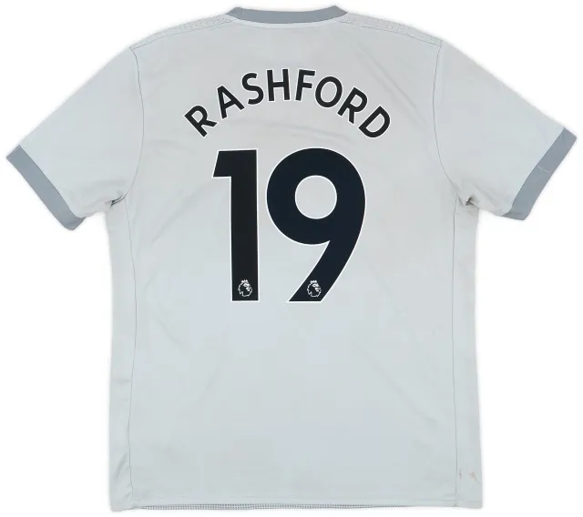adidas 2017-18 Manchester United Third Shirt Rashford #19 - 6/10 - (L)