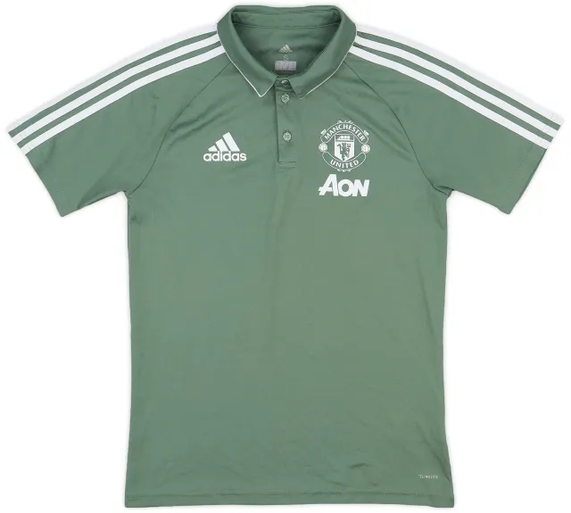 2017-18 Manchester United adidas Polo Shirt - 9/10 - (S)