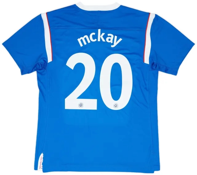 Umbro 2011-12 Rangers Player Issue Home Shirt McKay #20