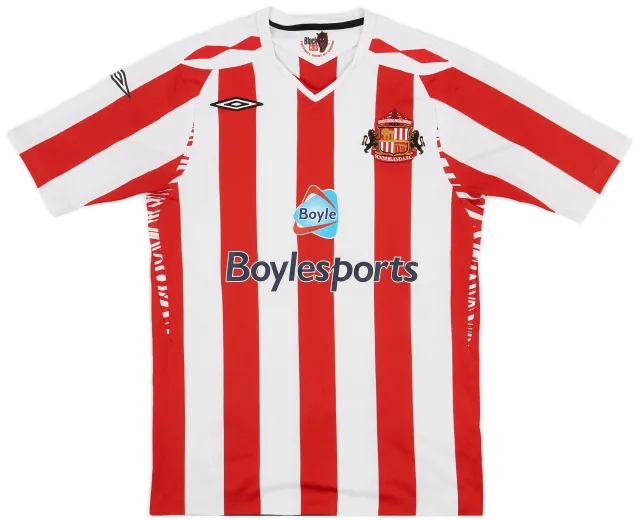 Umbro 2007-08 Sunderland Home Shirt - 6/10 - (M)